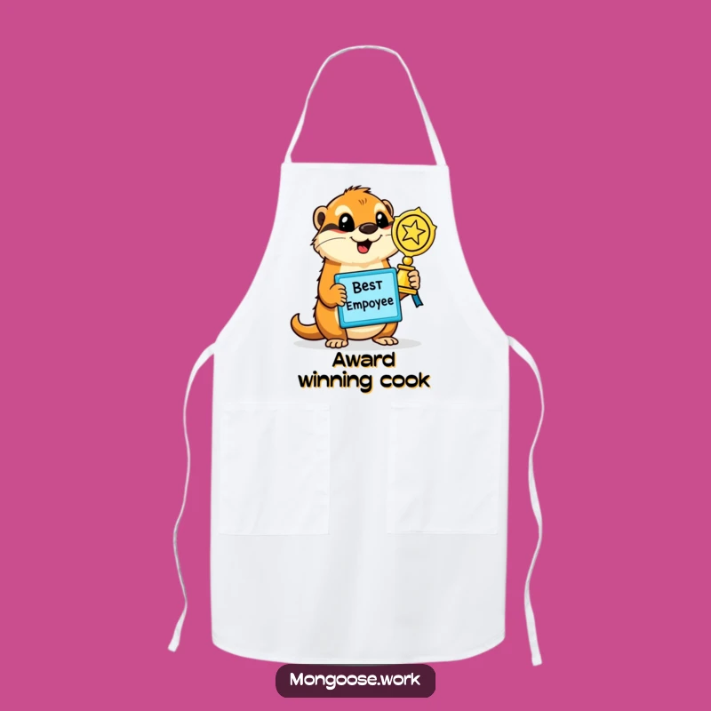 Funny Mongoose Employee Award Apron - Kitchen Champion Gift