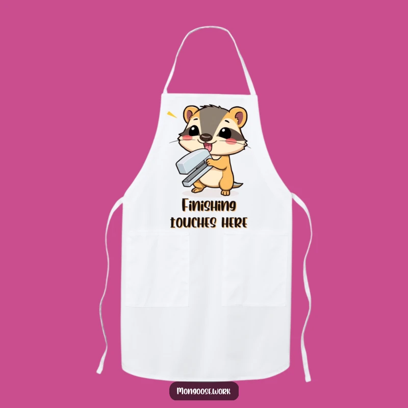 Funny Mongoose Apron - Cook with Drama Using This Hilarious Stapler Design