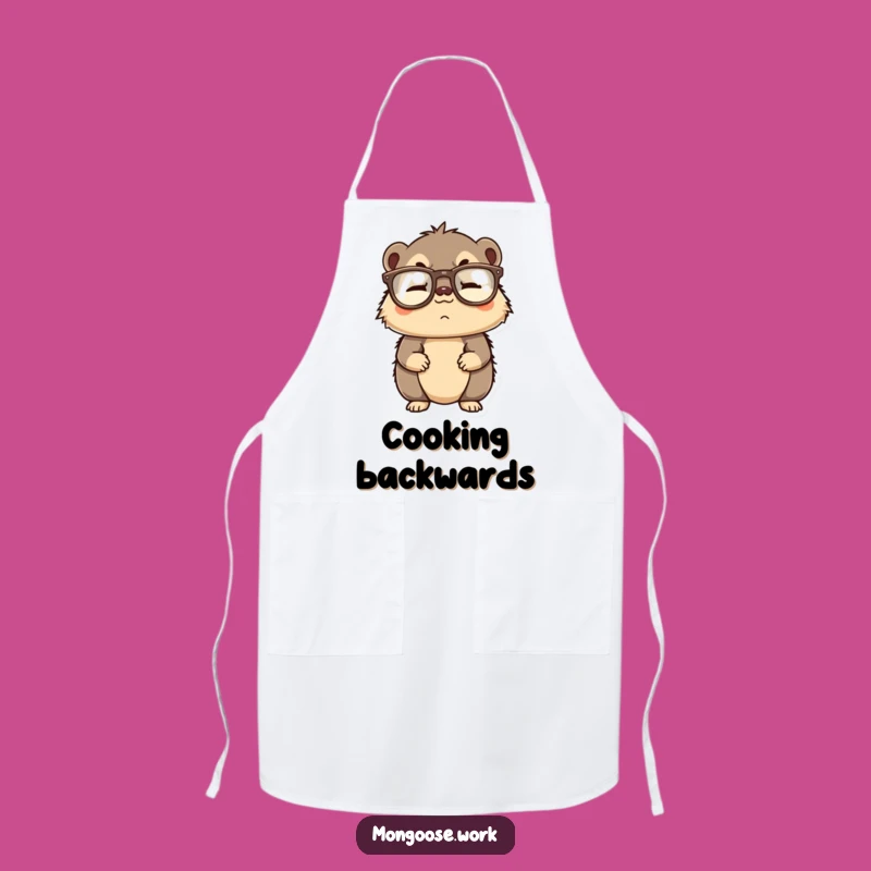 Funny Mongoose Apron - Upside Down Glasses Kitchen Helper