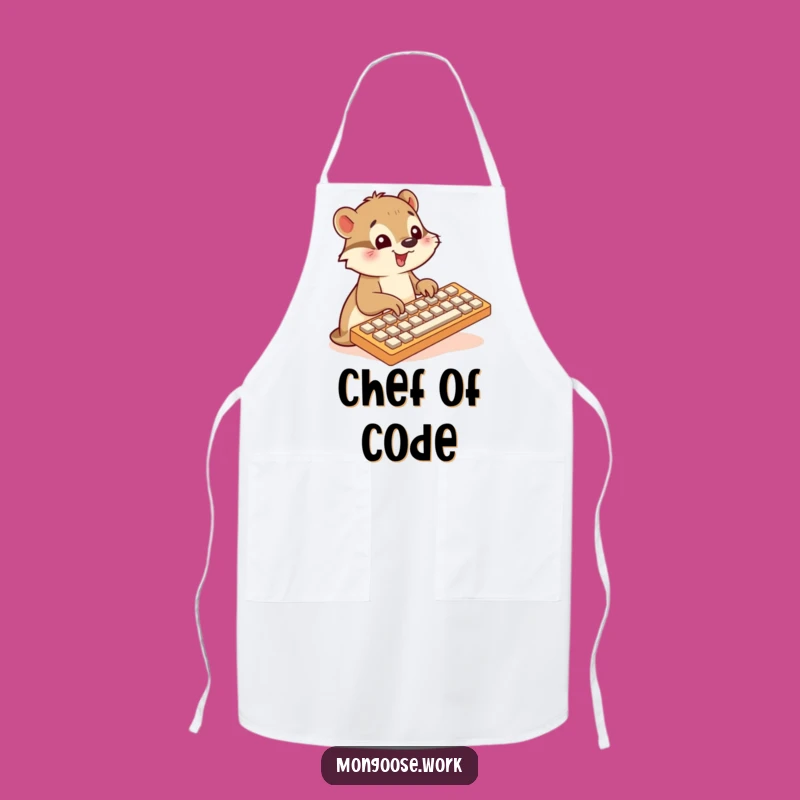 Funny Mongoose Chef Apron - Culinary Code Master, Perfect Funny Gift