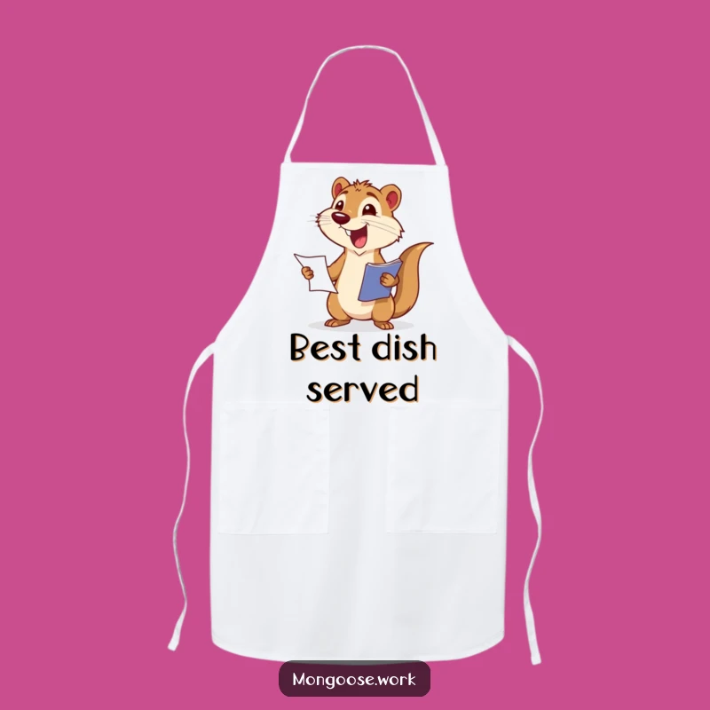 Funny Mongoose Presentation Apron: Cook with Joyful Flair