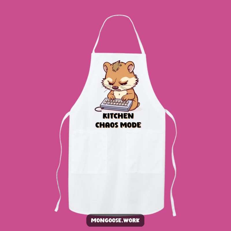 Funny Mongoose Work Apron: Kitchen Duty with a Dose of Humor