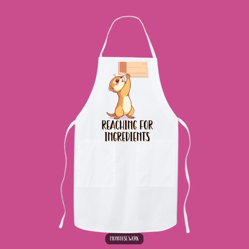 Funny Mongoose Shelf Apron - Hilarious Gift for Determined Cooks