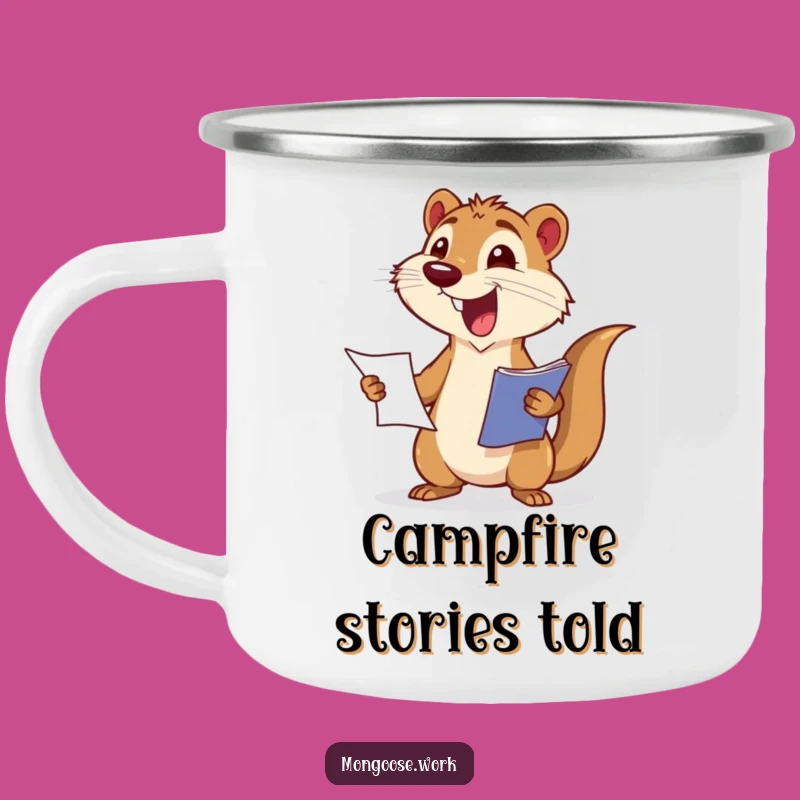 Funny Mongoose Report Camping Mug: Celebrate Wins Anywhere