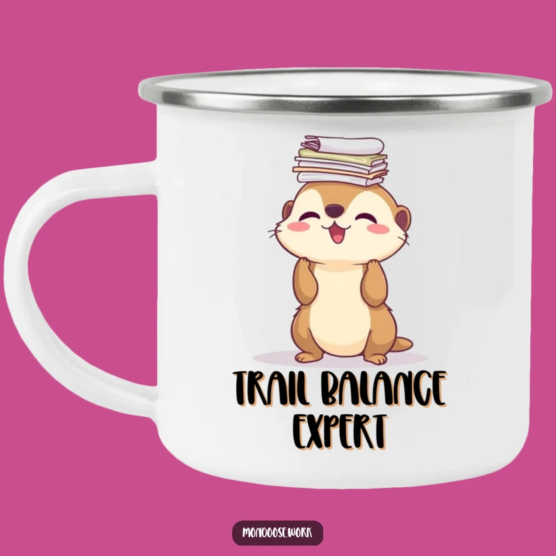Funny Mongoose Adventure Mug - Hilarious Outdoor Companion for Paper Balancers