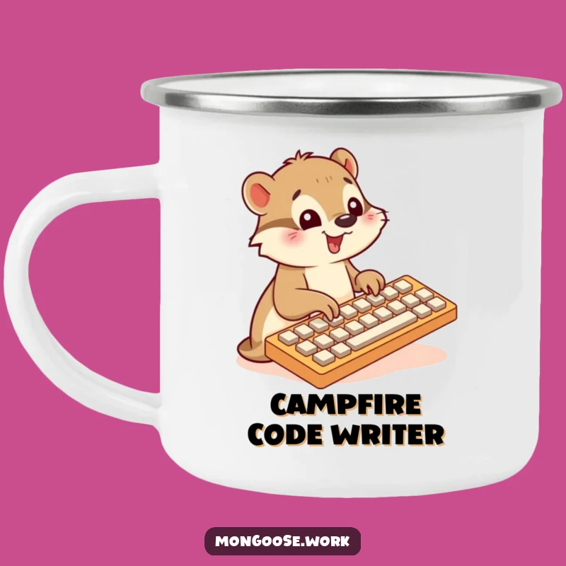 Funny Mongoose Campfire Mug - Adventure & Code Fuel, Great Funny Gift
