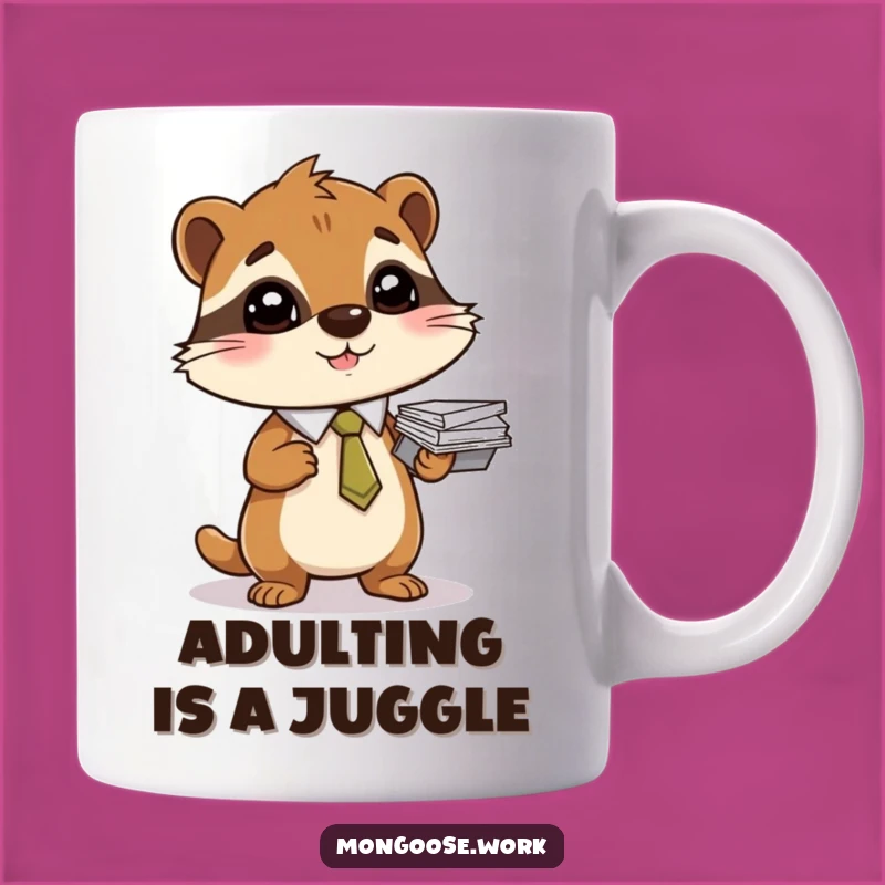 Funny Mongoose Boss Mug: Organized Professional Gift for Office Stars