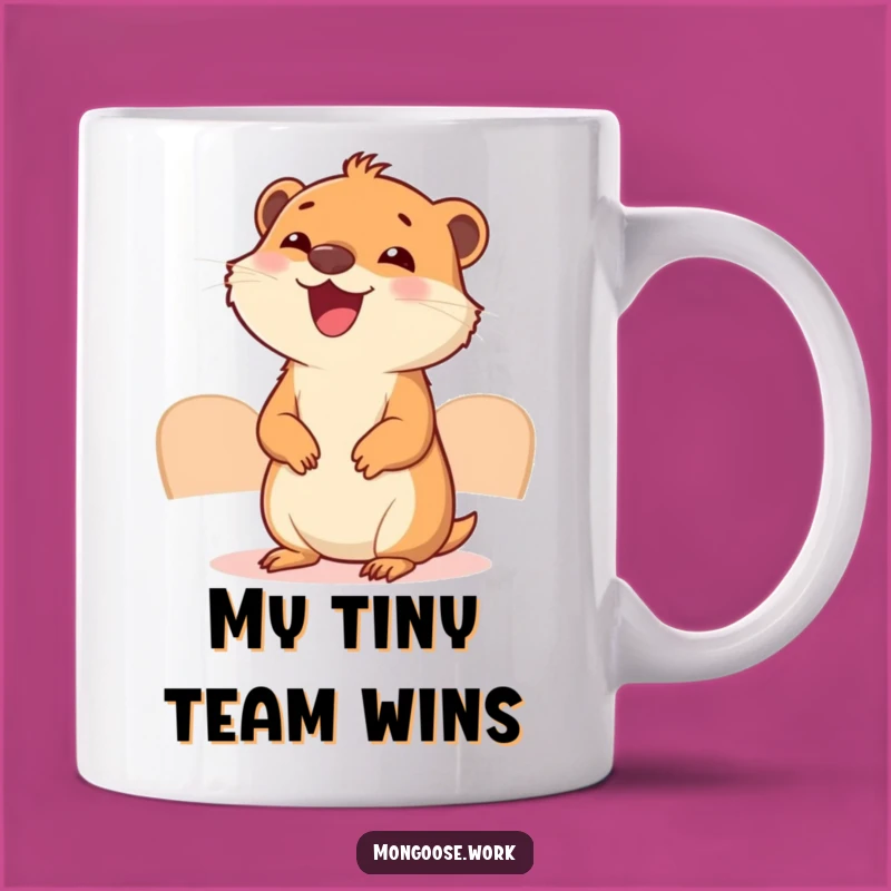Funny Mongoose Meeting Mug: Adorable Office Humor for Bosses and Colleagues, Perfect Funny Gift