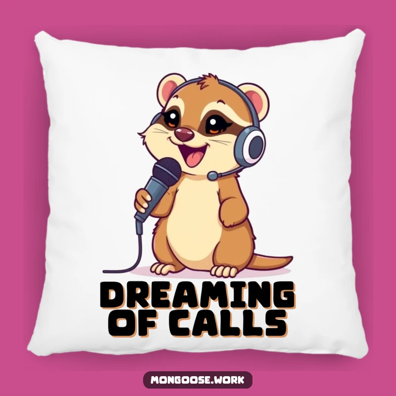 Funny Mongoose Chatter Pillow: Cozy and Hilarious Comfort Gift