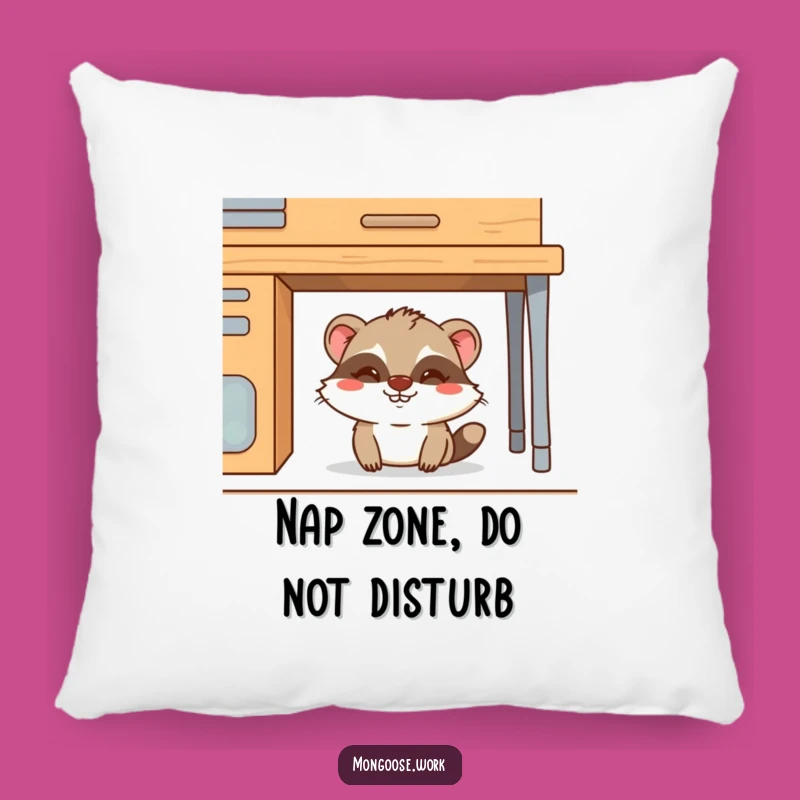 Funny Mongoose Pillow: Cozy Mischief Companion, Perfect Soft Funny Gift for Cuddles!