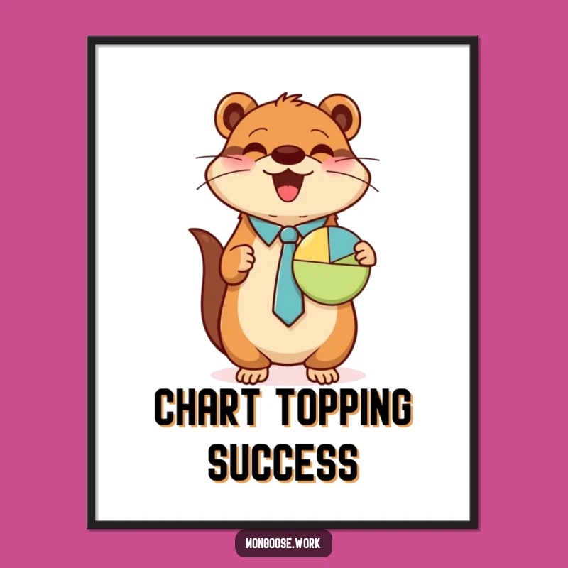 Funny Mongoose Digital Print - Instant Business Art, Perfect Funny Gift