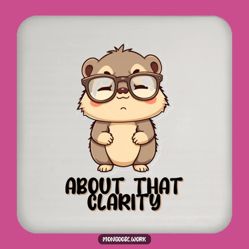 Funny Mongoose Coaster - Upside Down Glasses Drink Protector