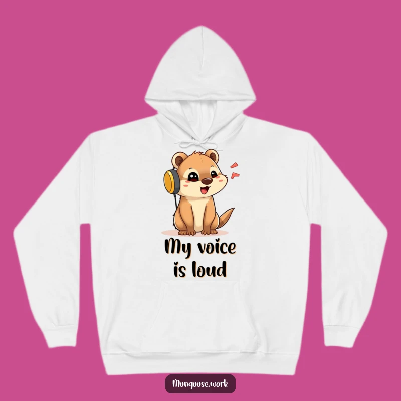 Cozy Funny Mongoose Hoodie - Warm Pullover for Chatty Individuals