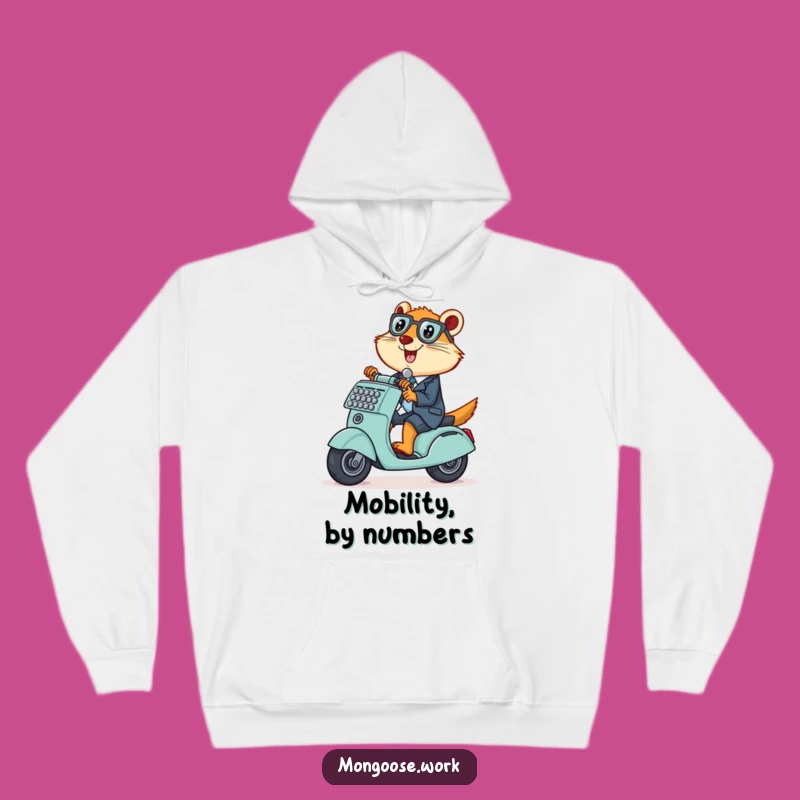 Cozy Funny Mongoose Scooter Hoodie: Warmth for Your Mischievous Adventures