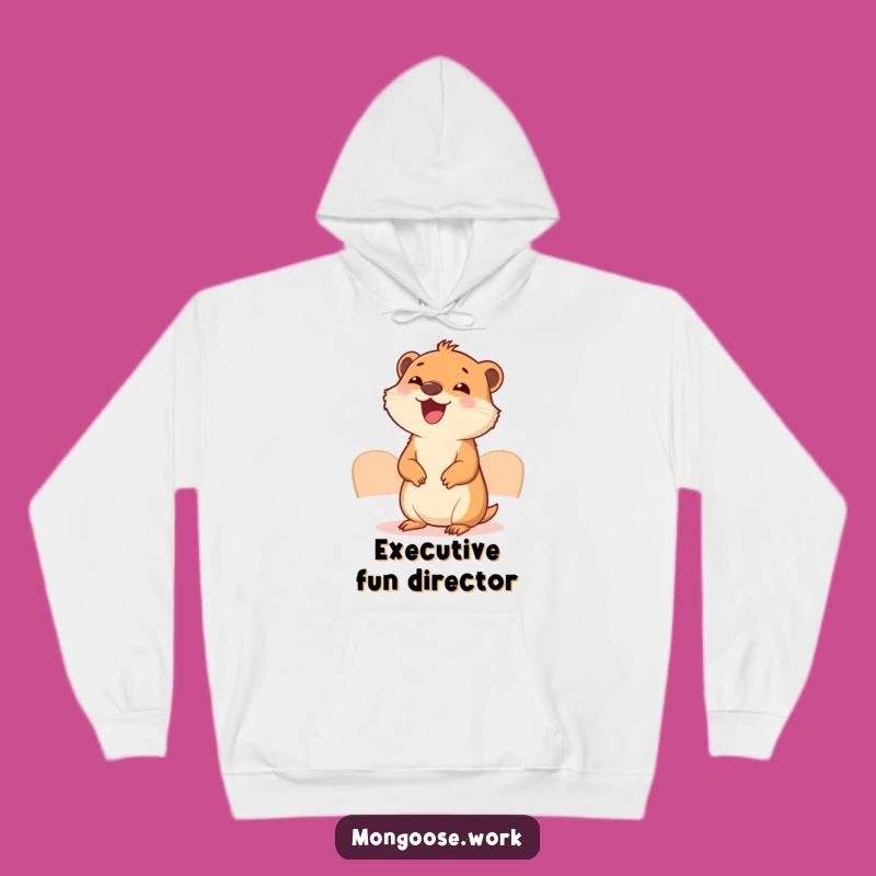 Cozy Mongoose Meeting Hoodie: Stay Warm with Funny Office Vibes, Ideal Funny Gift
