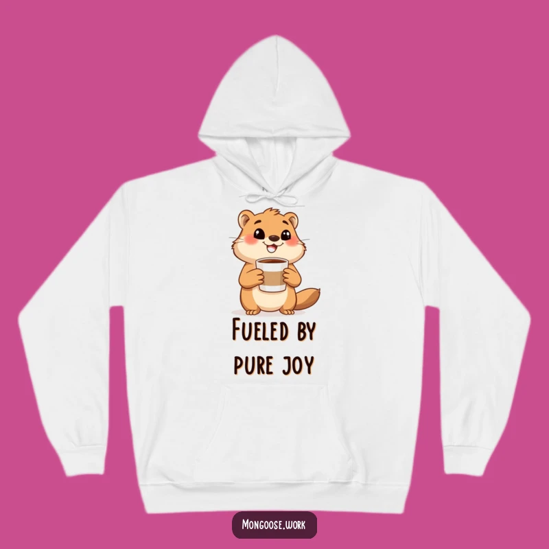 Funny Mongoose Coffee Hoodie: Cozy & Energetic Animal Lover Gift