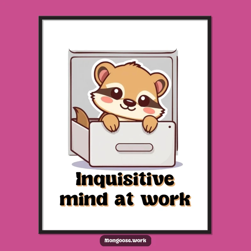 Free Printable Funny Mongoose Wall Art: Hidden Fun Downloadable Decor