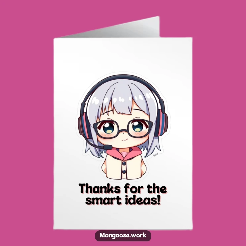 Free Printable Thank You Card: Funny Tech Struggle Character, Ideal DIY Gift