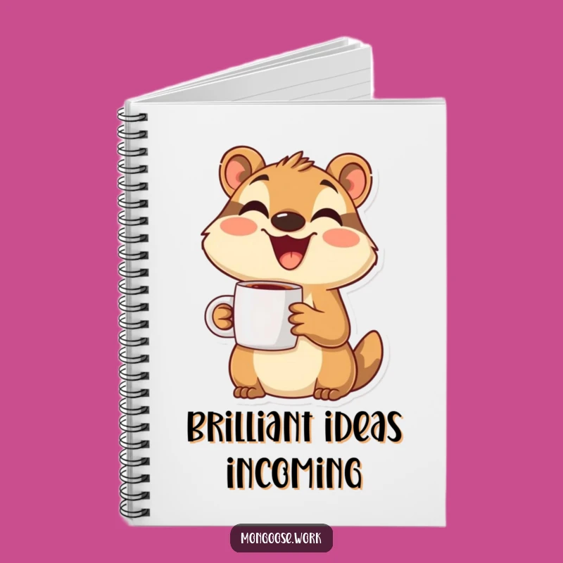 Funny Mongoose Notebook: Happy Character Journal, Perfect Funny Gift for Notes and Doodles