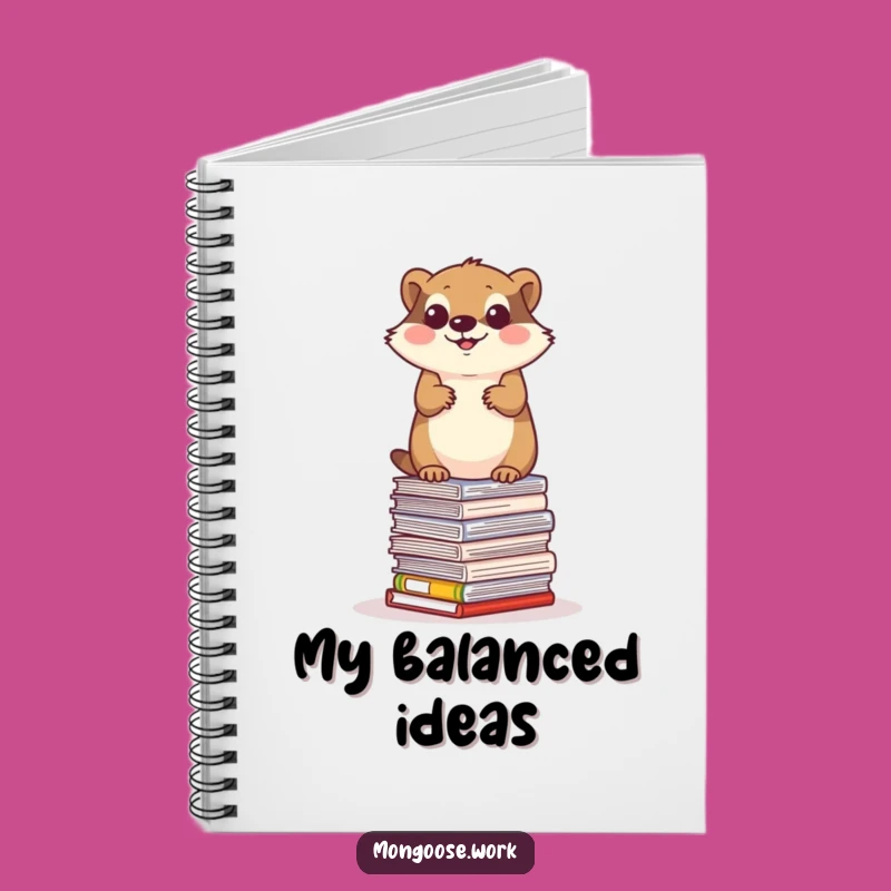 Funny Mongoose Paper Balance Notebook - Jot Down Ambitious Ideas Gift