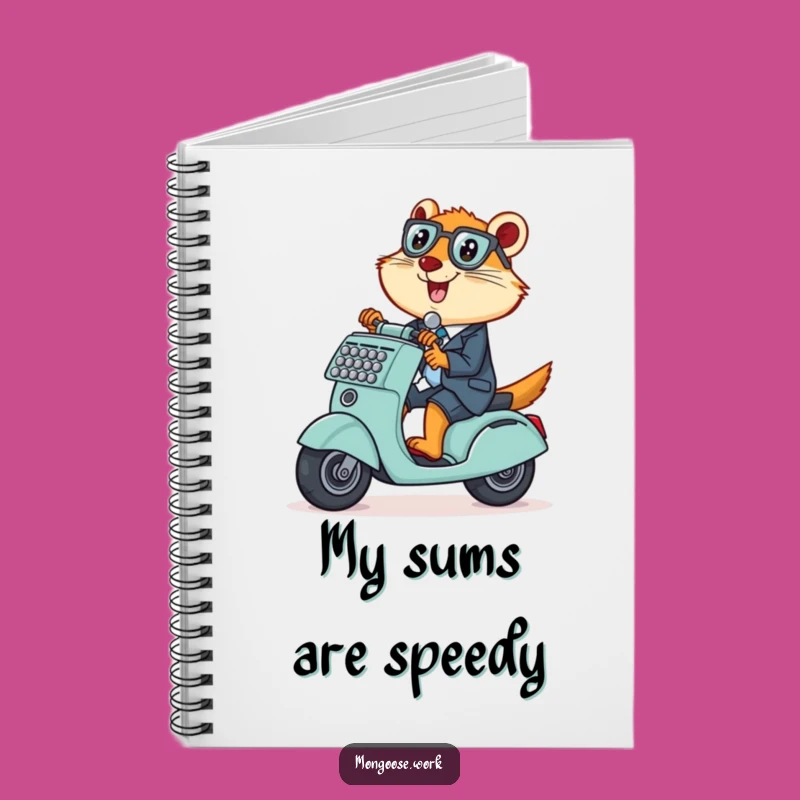 Funny Mongoose Scooter Notebook: Jot Down Your Playful Plans