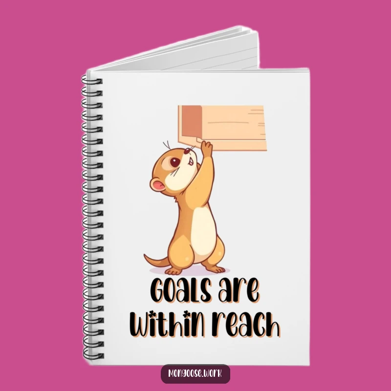 Funny Mongoose Shelf Notebook - Hilarious Gift for Planners
