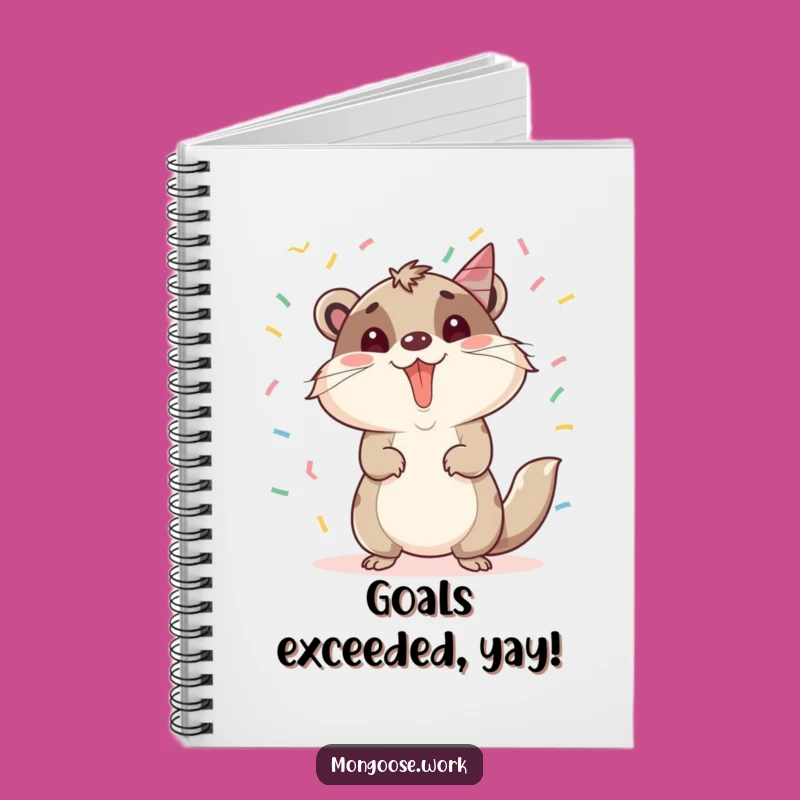 Funny Mongoose Notebook: Promotion Planning Pad, Perfect Funny Gift for Goal Setters!