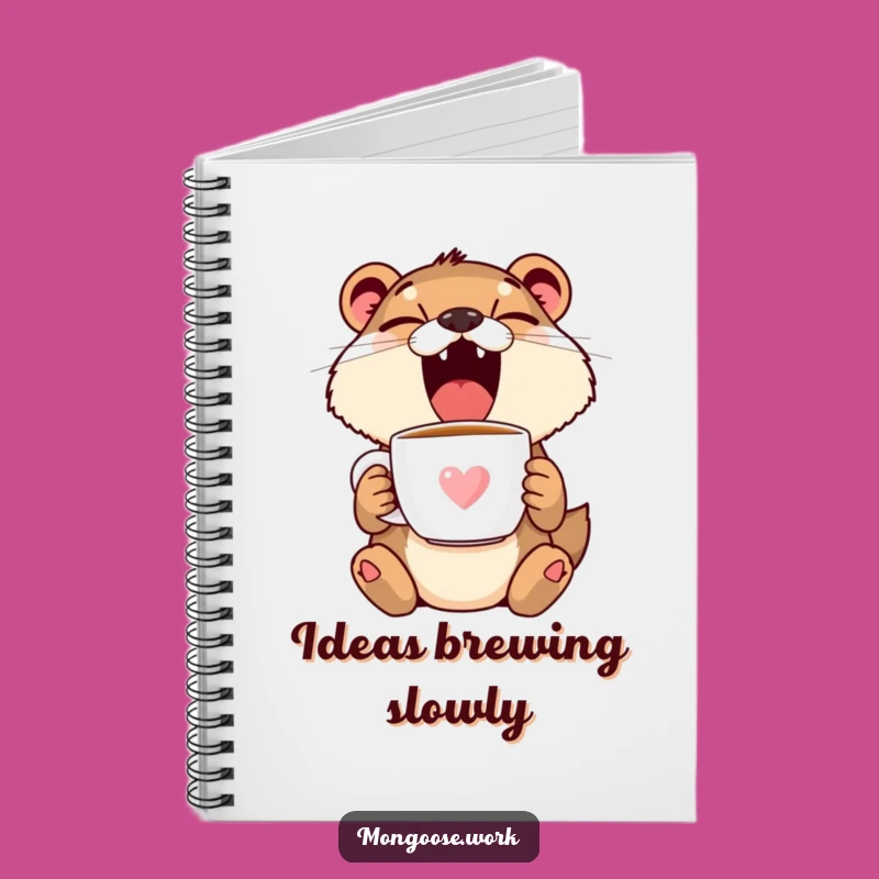 Funny Mongoose Yawn Notebook - Jot Down Ideas with Humor, Great Funny Gift
