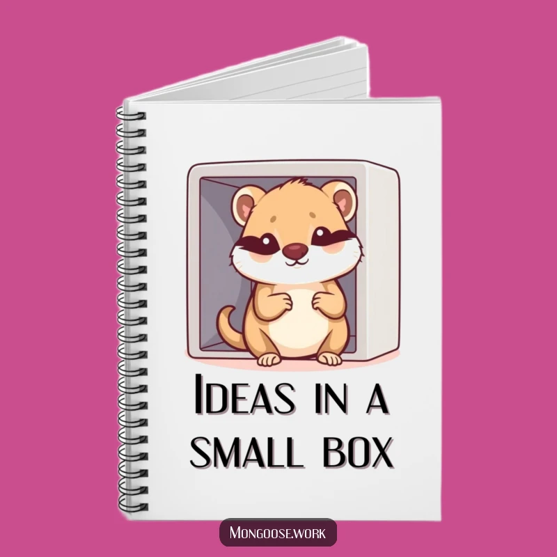 Funny Kawaii Mongoose Cubicle Notebook: Jot Down Your Cramped Thoughts