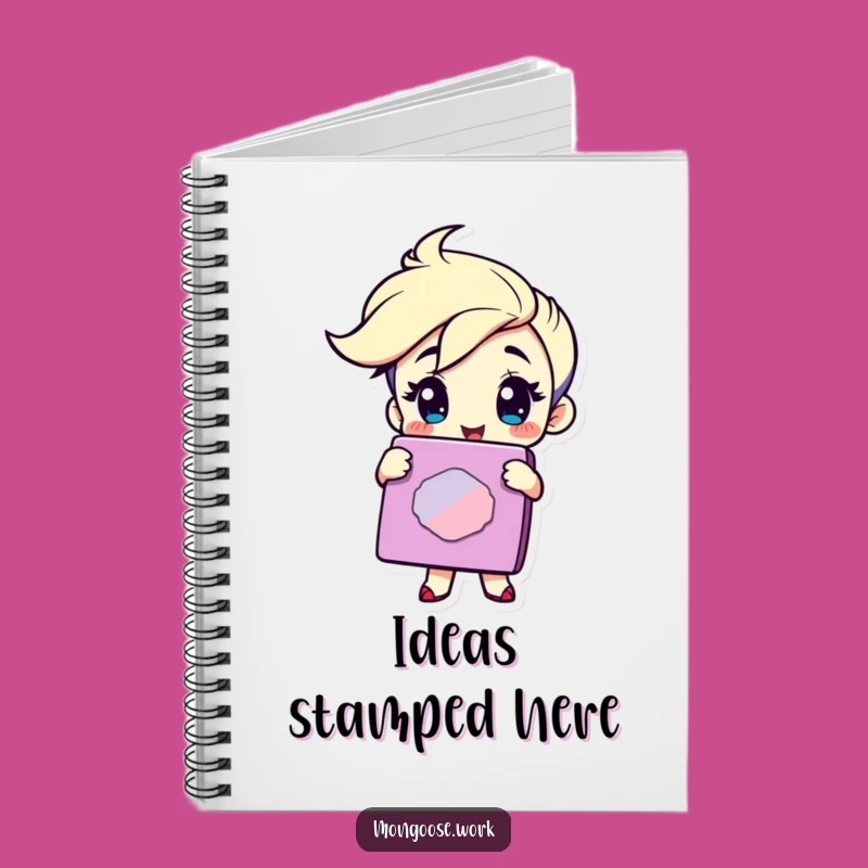 Funny Winking Stamp Notebook: Jot Down Ideas with Characterful Approval