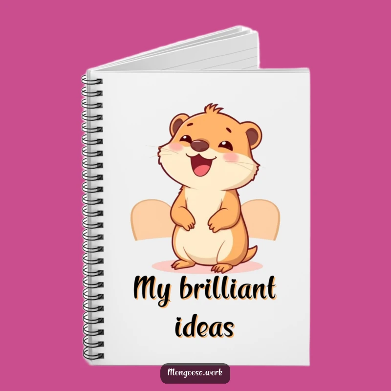 Funny Mongoose Meeting Notebook: Jot Down Ideas with Office Whimsy, Ideal Funny Gift