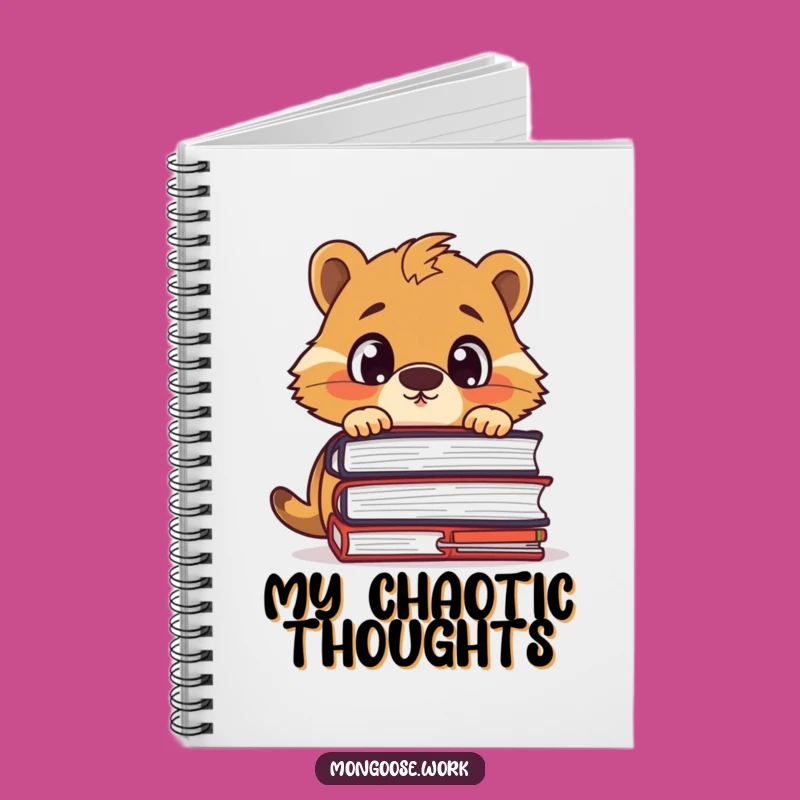 Funny Mongoose Office Notebook: Surprised by Files, Great Funny Gift