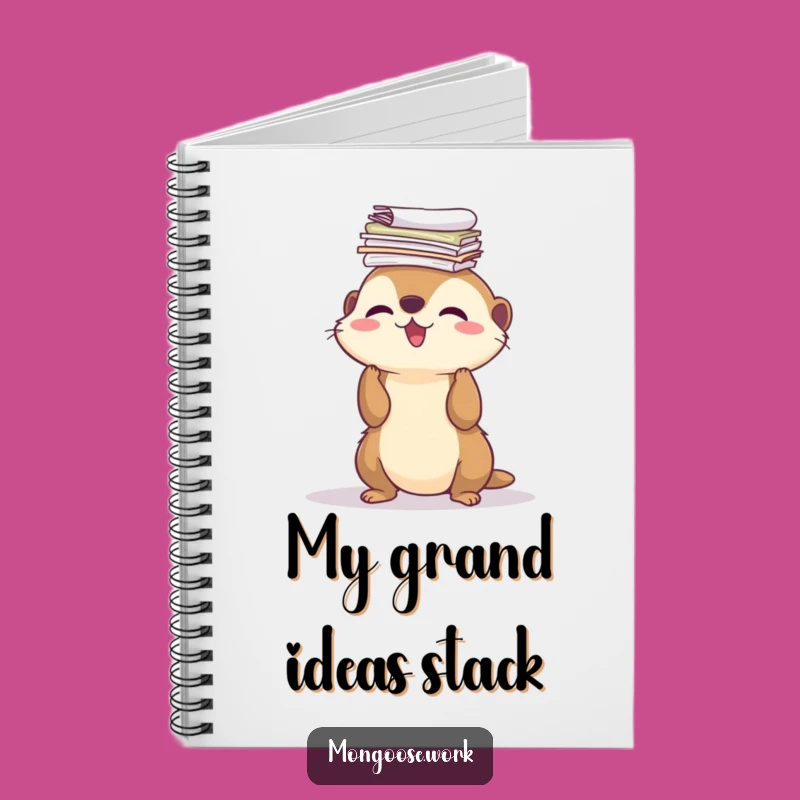 Funny Mongoose Idea Stacker Notebook - Hilarious Journal for Brilliant Thoughts