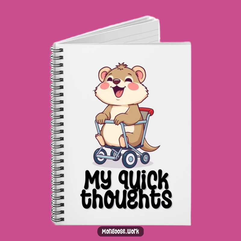 Funny Mongoose Chair Notebook: Jot Down Joyful Ideas