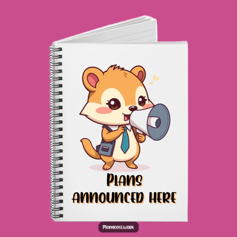 Funny Mongoose Memo Megaphone Notebook: Jot Down Your Loudest Ideas