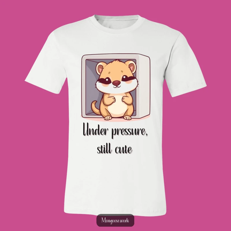 Funny Kawaii Mongoose Cubicle T-Shirt: Conquer Your Tiny Workspace