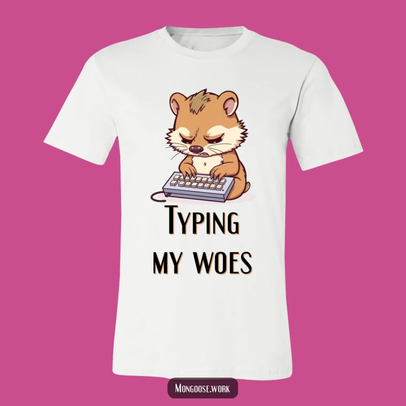 Funny Mongoose Stress T-Shirt: Relatable Busy Bee Tee for Overwhelmed Workers