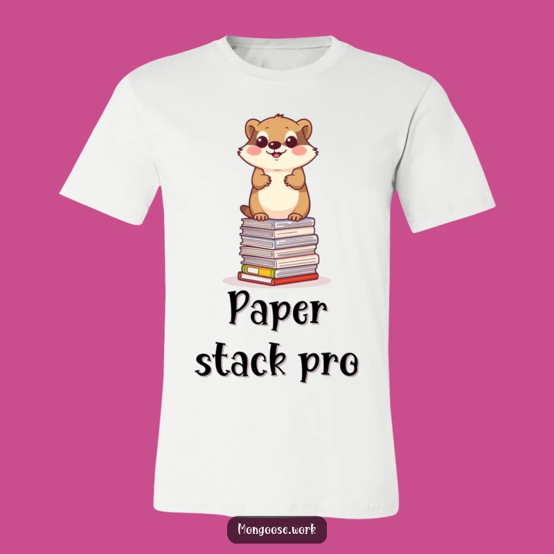 Funny Mongoose Paper Balancer T-Shirt - Conquer Your Day Tee
