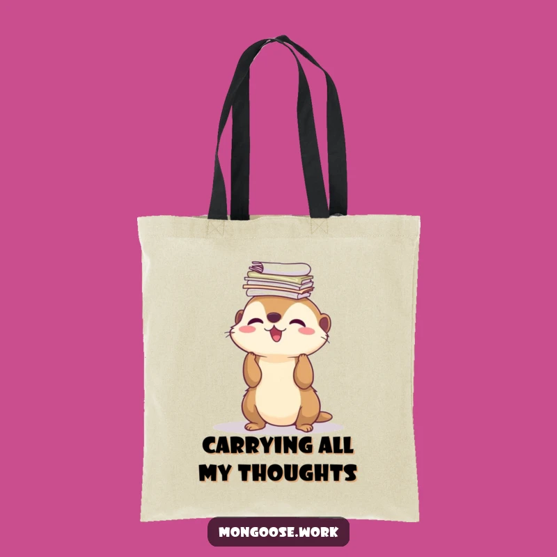 Funny Mongoose Paper Carrier Tote Bag – Stylish and Hilarious Shopping Companion