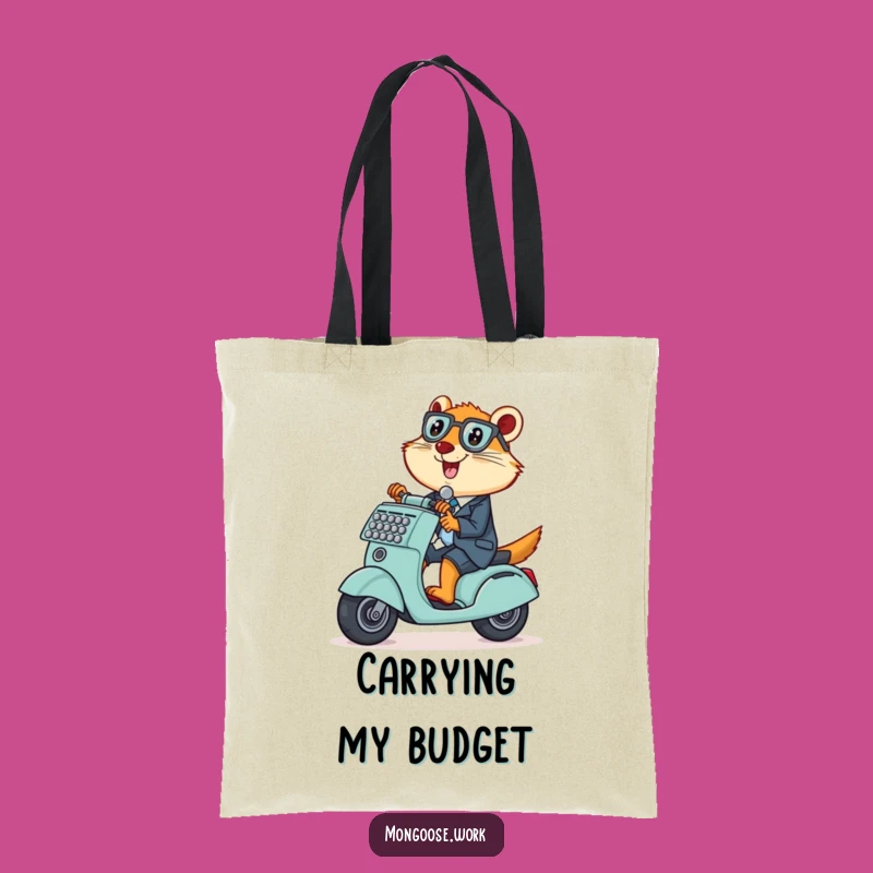 Funny Mongoose Scooter Tote: Carry Your Mischief and Essentials